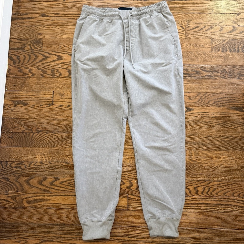 Abercrombie & Fitch Track Pants Men's Small Tapered Ankle Drawstring Pocket Gray